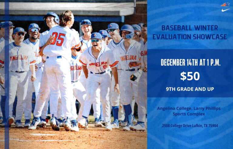 Angelina College Baseball Holding Evaluation Camp