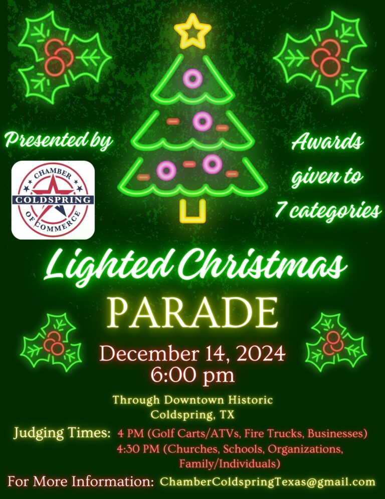 Lighted Christmas Parade (Coldspring County)