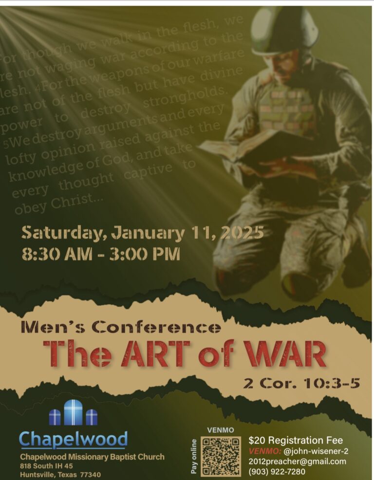 The Art of War: Men’s Conference (Trinity County)