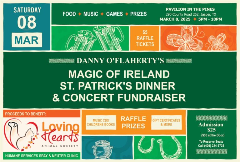 Magic of Ireland St. Patrick’s Dinner & Concert Fundraiser (Jasper County)