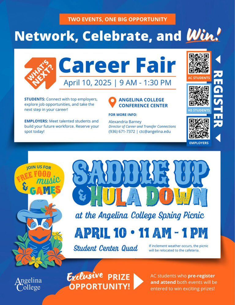 Career Fair at Angelina College Taking Place in April Event to Introduce Students, Future Employers