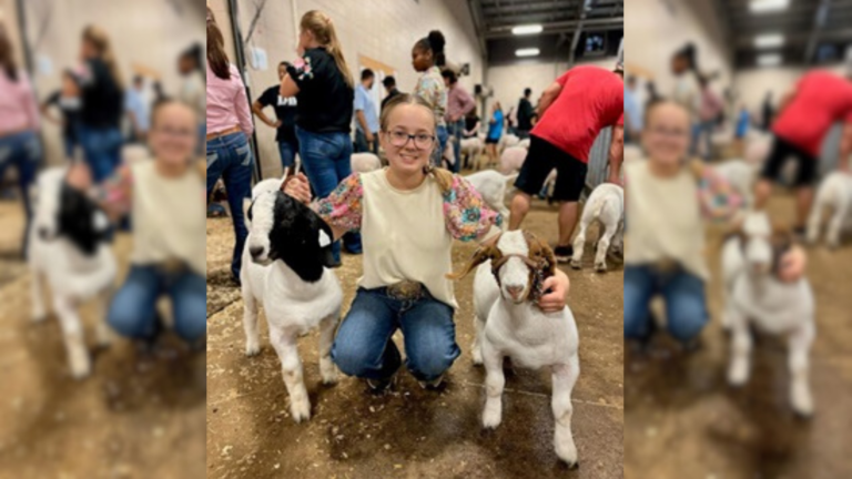 Kenzie Lawrence to Show Market Goat and More at The Angelina County Fair Next Week