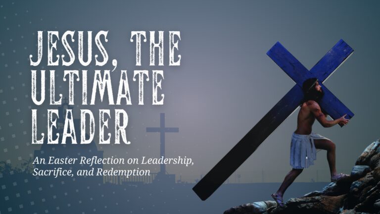 Jesus carrying cross.