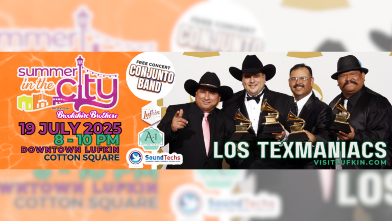 Summer in the City: Los Texmaniacs Set to Heat Up Downtown Lufkin on July 19