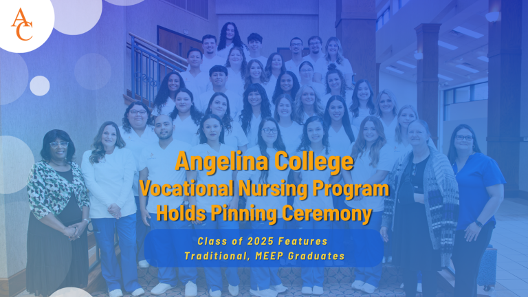 Angelina College Vocational Nursing Program Holds Pinning Ceremony: Class of 2025 Features Traditional, MEEP Graduates