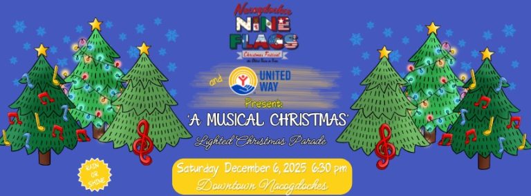 Nacogdoches Nine Flags Lighted Christmas Parade