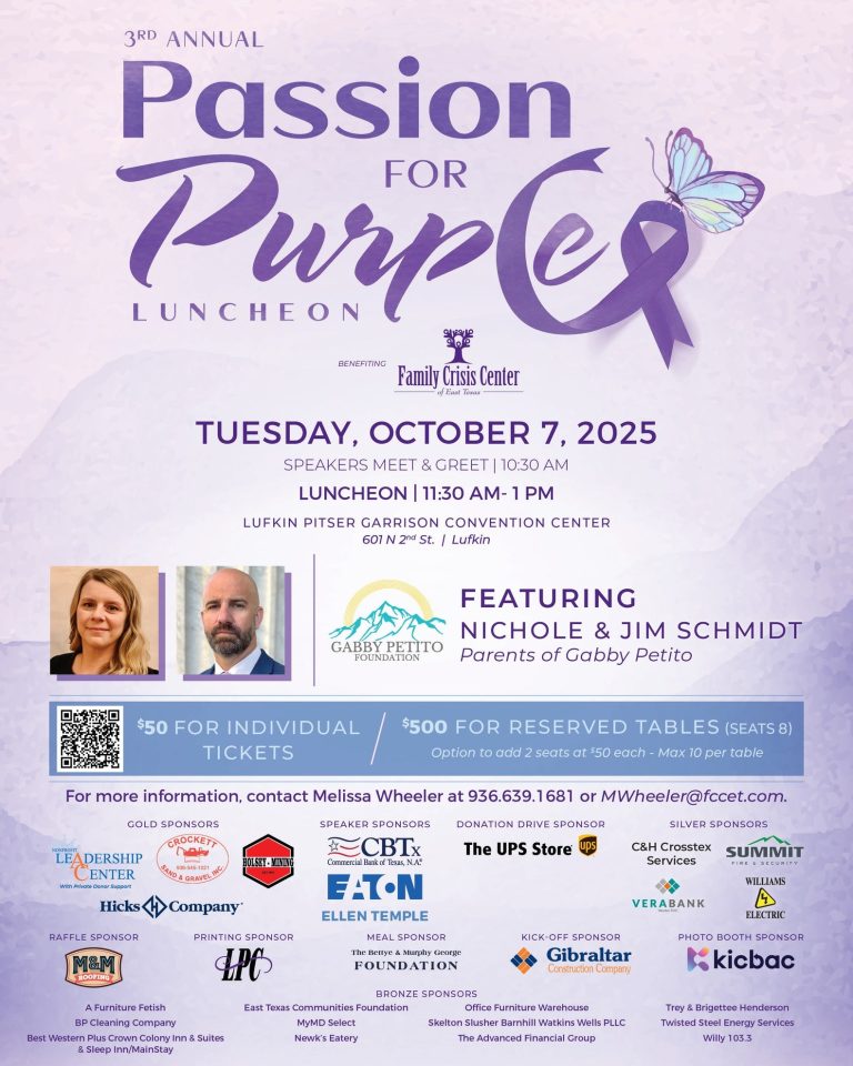 3rd Annual Passion for Purple (Angelina County)