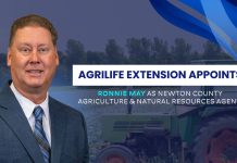 AgriLife Extension Appoints Ronnie May as Newton County Agriculture & Natural Resources Agent