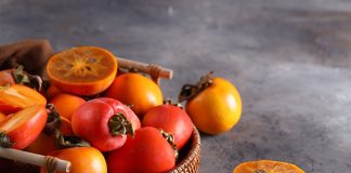 Persimmons: One of The Easiest Fruit You Aren’t Growing ripe persimmon orange fruit in a basket