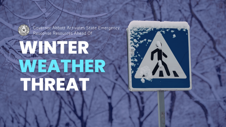 Governor Abbott Activates State Emergency Response Resources Ahead Of Winter Weather Threat