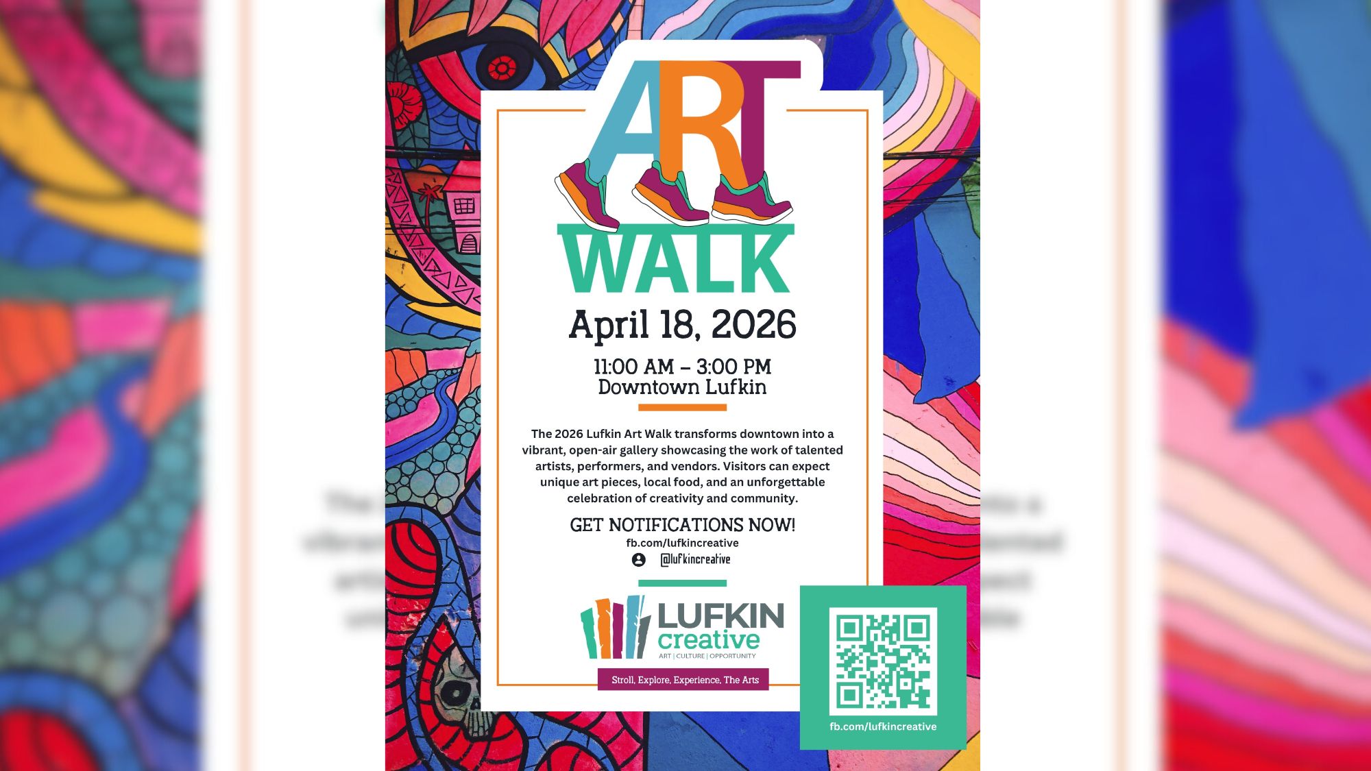 Lufkin Creative Announces Full Day of Art, Music, and Community on April 18