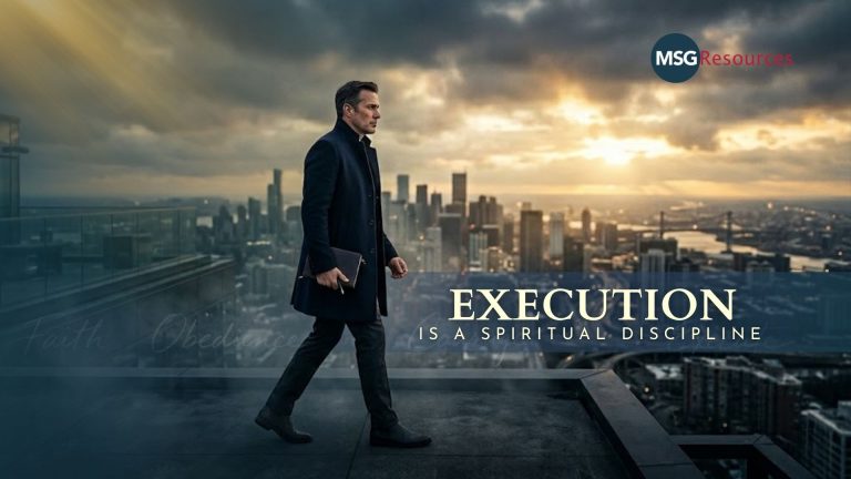 Execution Is a Spiritual Discipline