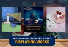 Angelina College Graphic Arts Students Displaying Works