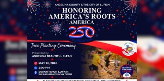 Honoring America’s Roots: Tree Planting Ceremony Set for Tuesday, May 26 in Downtown Lufkin