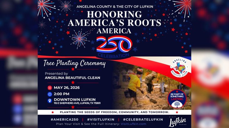 Honoring America’s Roots: Tree Planting Ceremony Set for Tuesday, May 26 in Downtown Lufkin