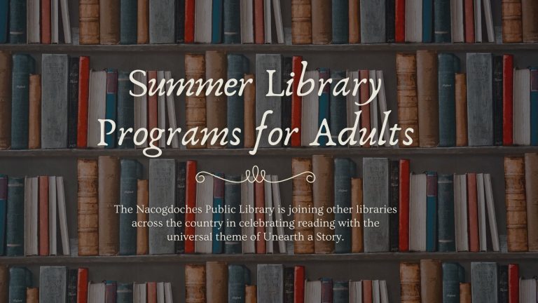 Summer Library Programs for Adults