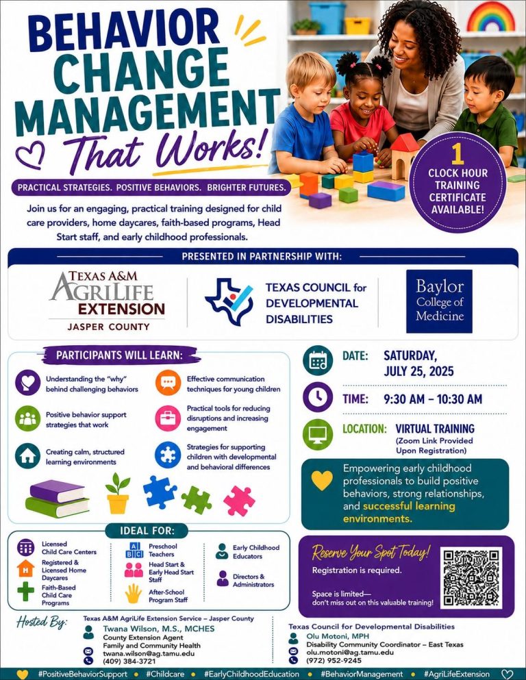 Behavior Change Management That Works! (Jasper County)