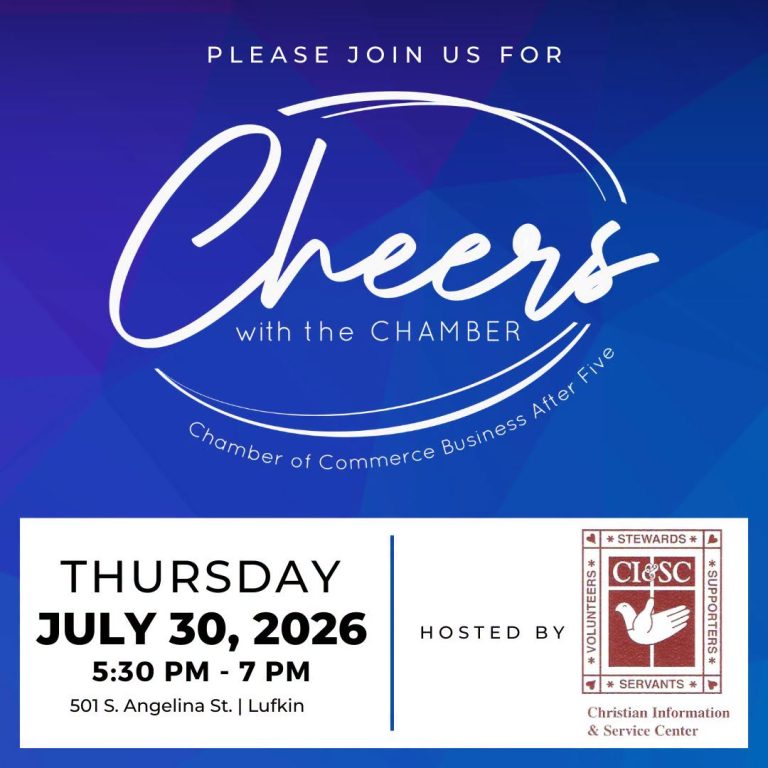 Cheers with the Chamber (Angelina County)