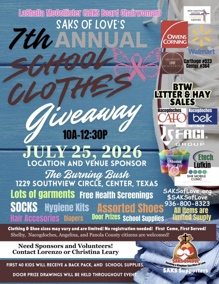 7th Annual School Clothes Giveaway (Shelby County)