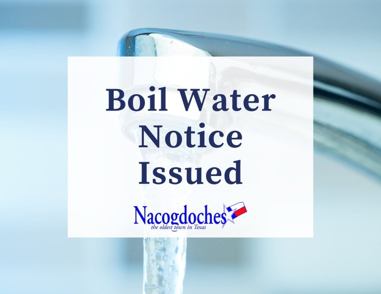 Boil Water Notice for Community Public Water Systems