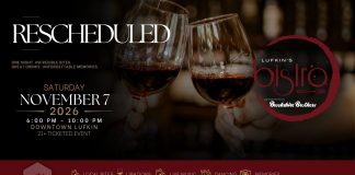 Lufkin’s Bistro 2026 Rescheduled for November 7