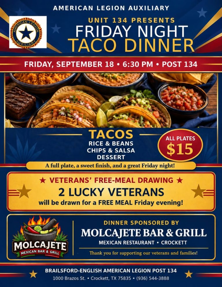 Friday Night Taco Dinner (Houston County)