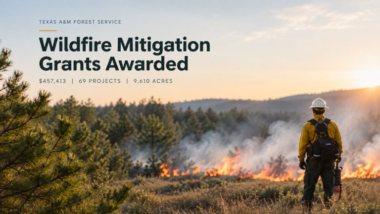 Texas A&M Forest Service awards over $450,000 in Community Wildfire Risk Reduction Grants