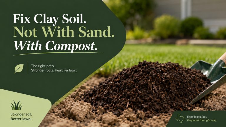 Taming East Texas Clay: Why Compost, Not Sand, Is the Secret to a Thriving Lufkin Lawn