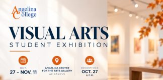 Angelina College Visual Arts Students Show Their Work Oct. 27 Through Nov. 11
