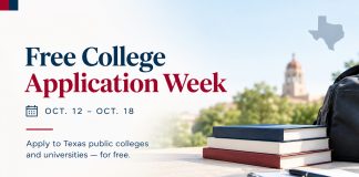 Texas Seniors Can Apply to Public Colleges Free Oct. 12-18