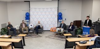 Angelina College students put their AI questions to a five-member panel